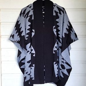 Fraas open front poncho - cardigan one size